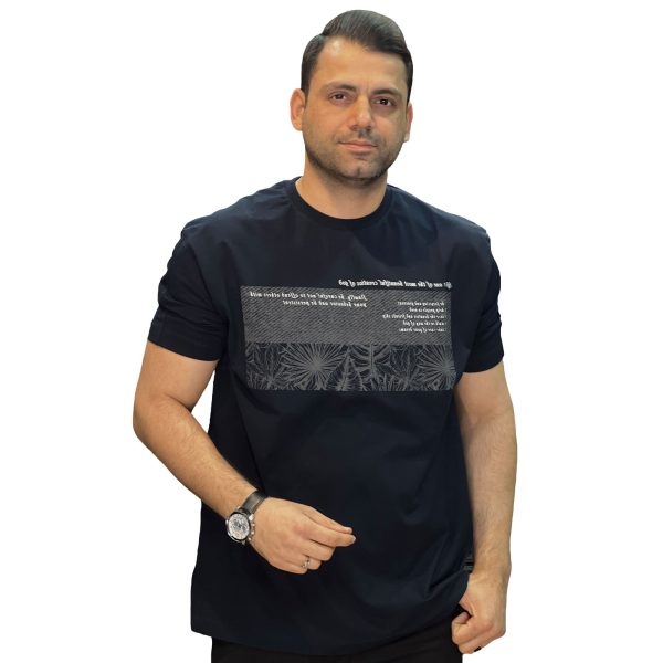 تی شرت طرح دار مردانه مدل MMT173